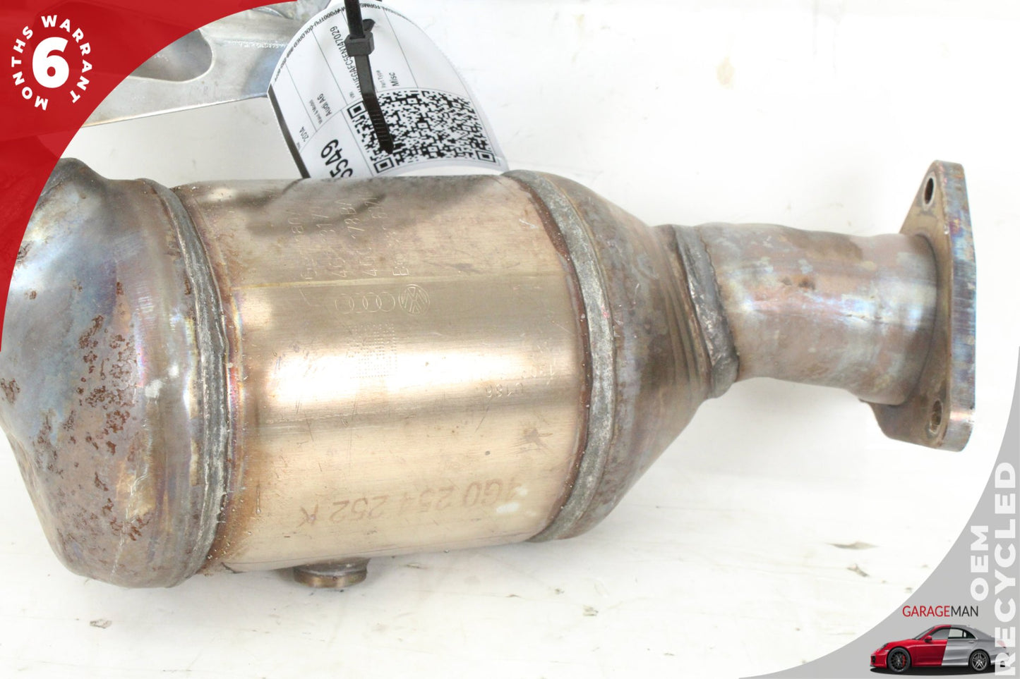 2012-2015 Audi A6 A7 A8 Right Passenger Side Exhaust Downpipe 4G0254252K OEM