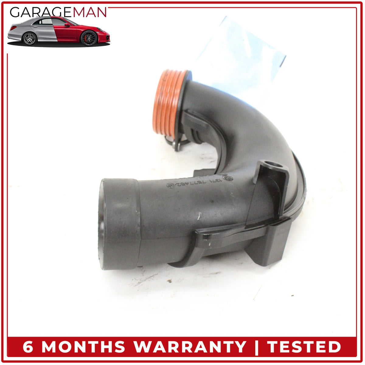 2013-2019 BMW 650i F06 Sedan Left Air Intake Duct Pipe 7577452 OEM