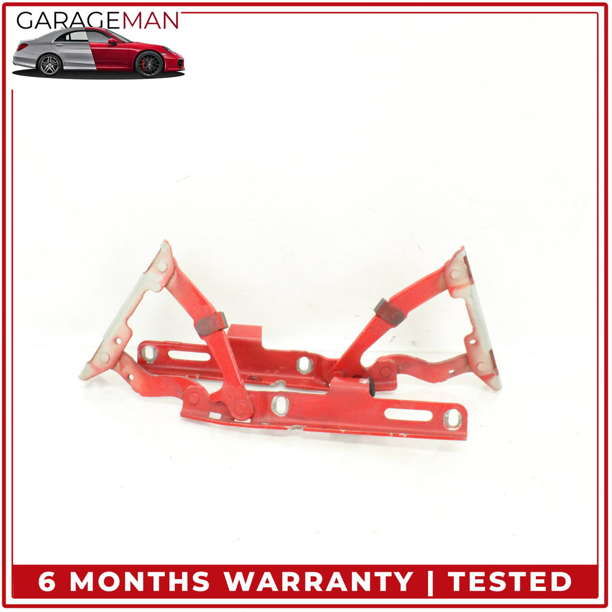 1999-2005 Porsche 911 996 Rear Left and Right Side Trunk Lid Hinge Set Red OEM