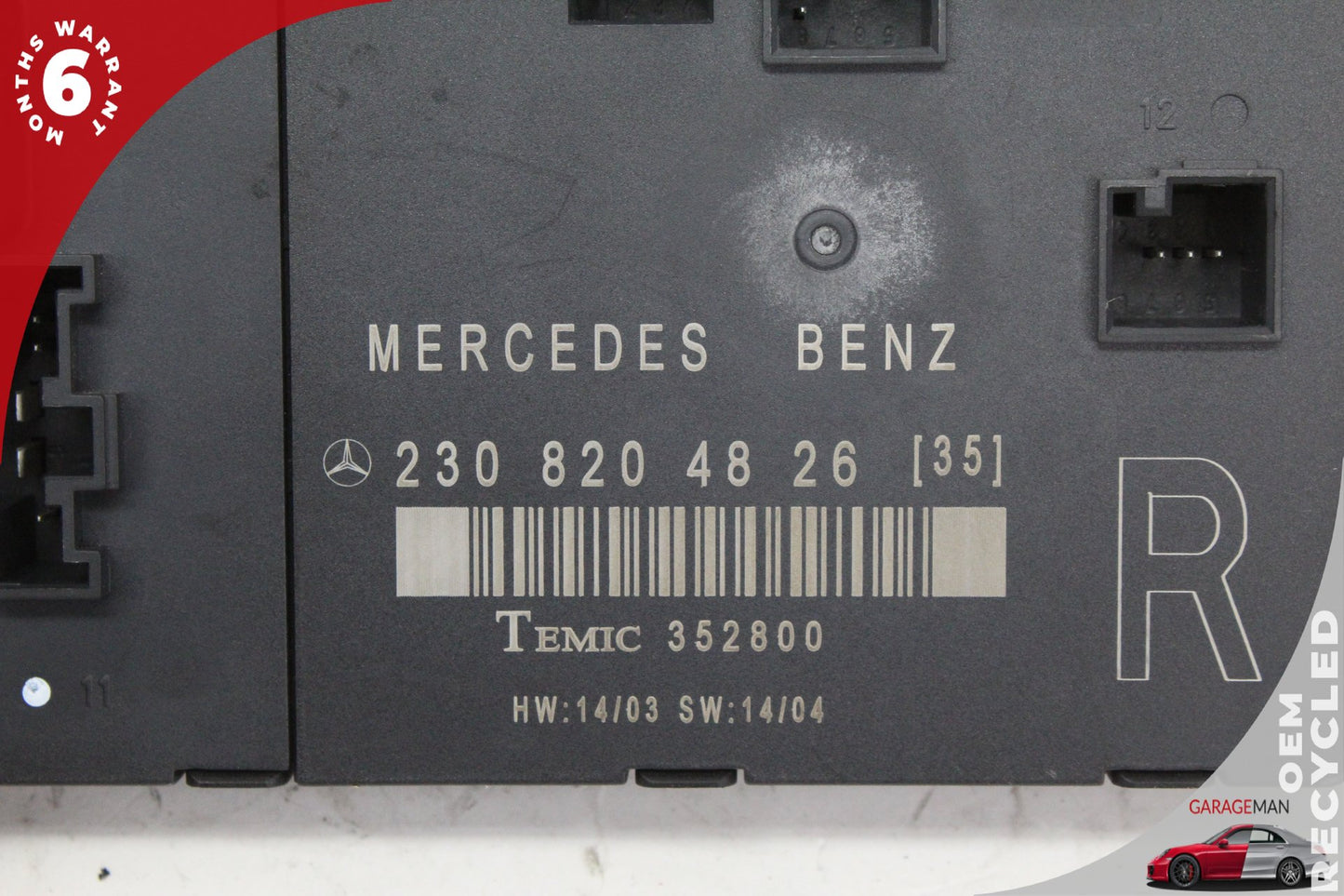 2003-2012 Mercedes R230 SL500 Front Right Door Control Module 2308204826 OEM