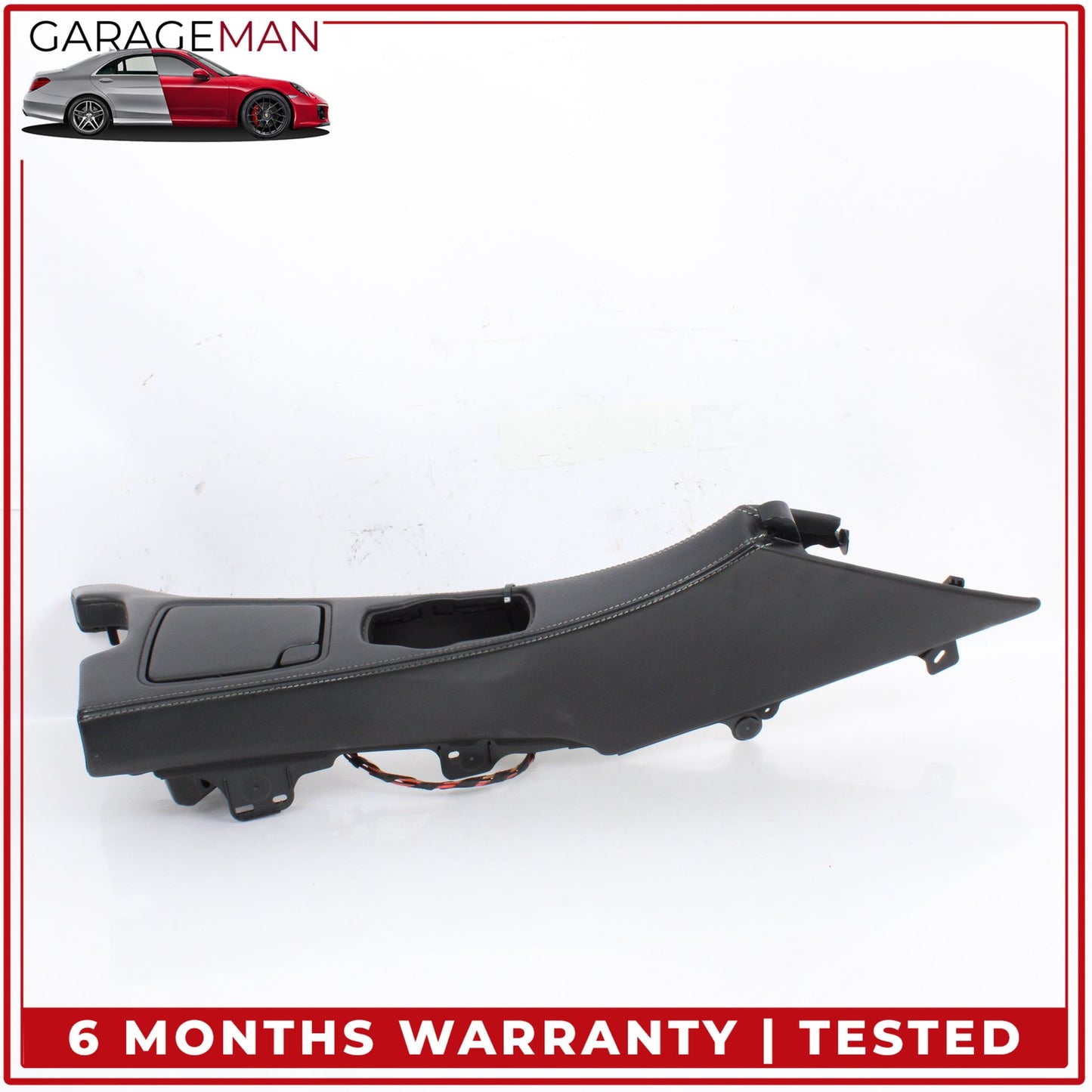 2012-2019 BMW 650i Center Console Trim Cover w/ Ashtray Black Nappa Leather OEM