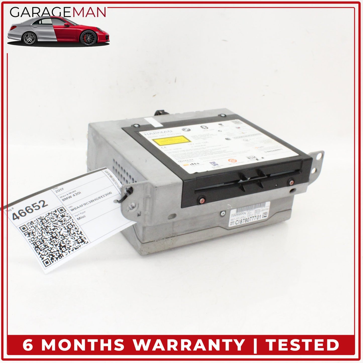 2014-2020 BMW 430i F36 Command Head Unit Audio Radio Navigation 8780777 OEM