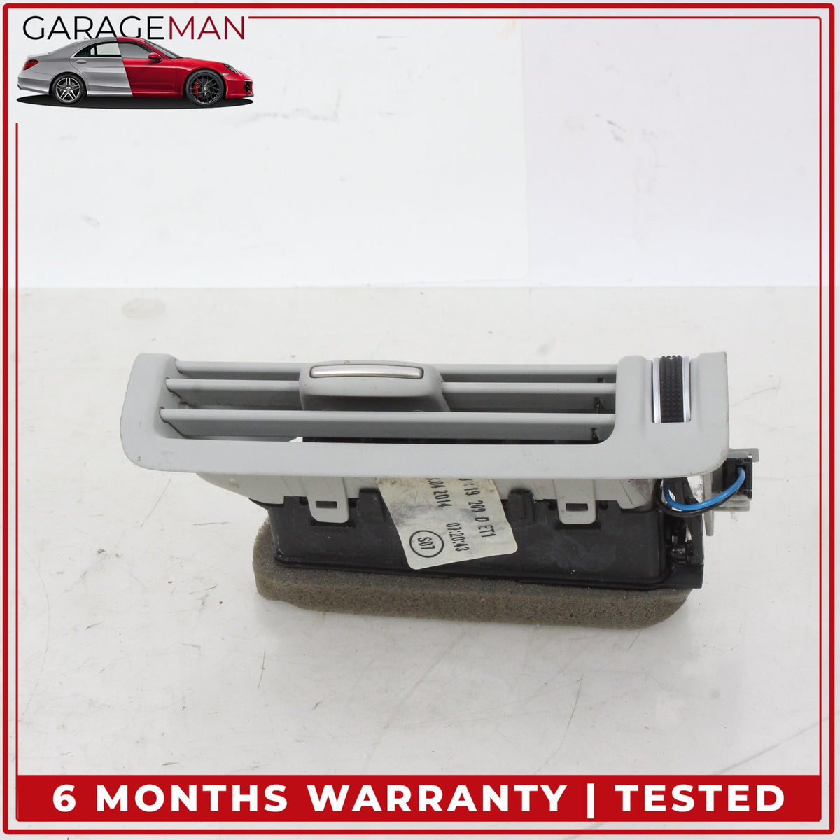 2011-2018 Audi A8 Rear Left and Right Side B Pillar AC A/C Air Vent Set Gray OEM
