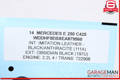 2010-2016 Mercedes E250 W212 Front Left Seat Adjustment Switch 2129050251