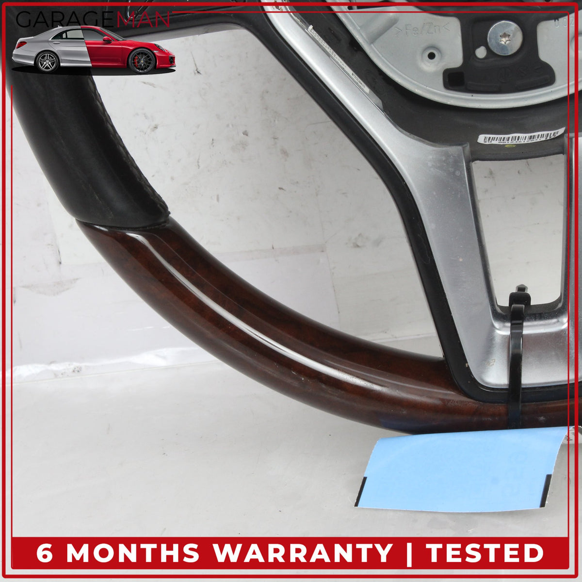 2012-2018 Mercedes W212 E350 CLS550 Steering Wheel w/ Paddle Shifters Wood OEM