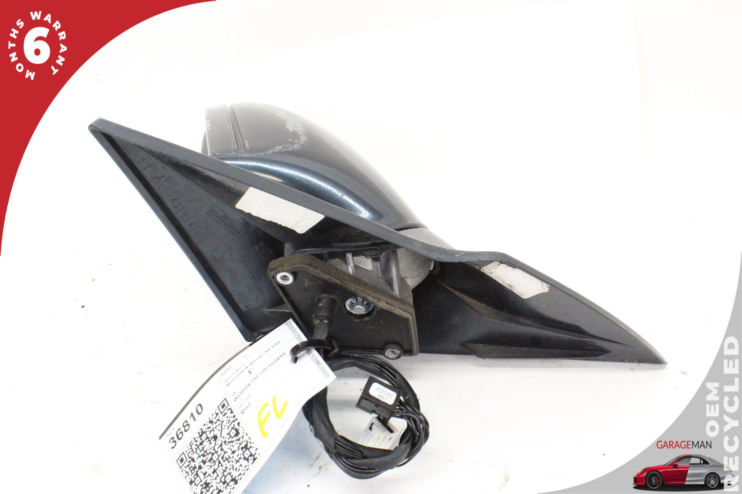 04-08 Mercedes SL500 R230 Left Door Rear View Mirror 2308100576