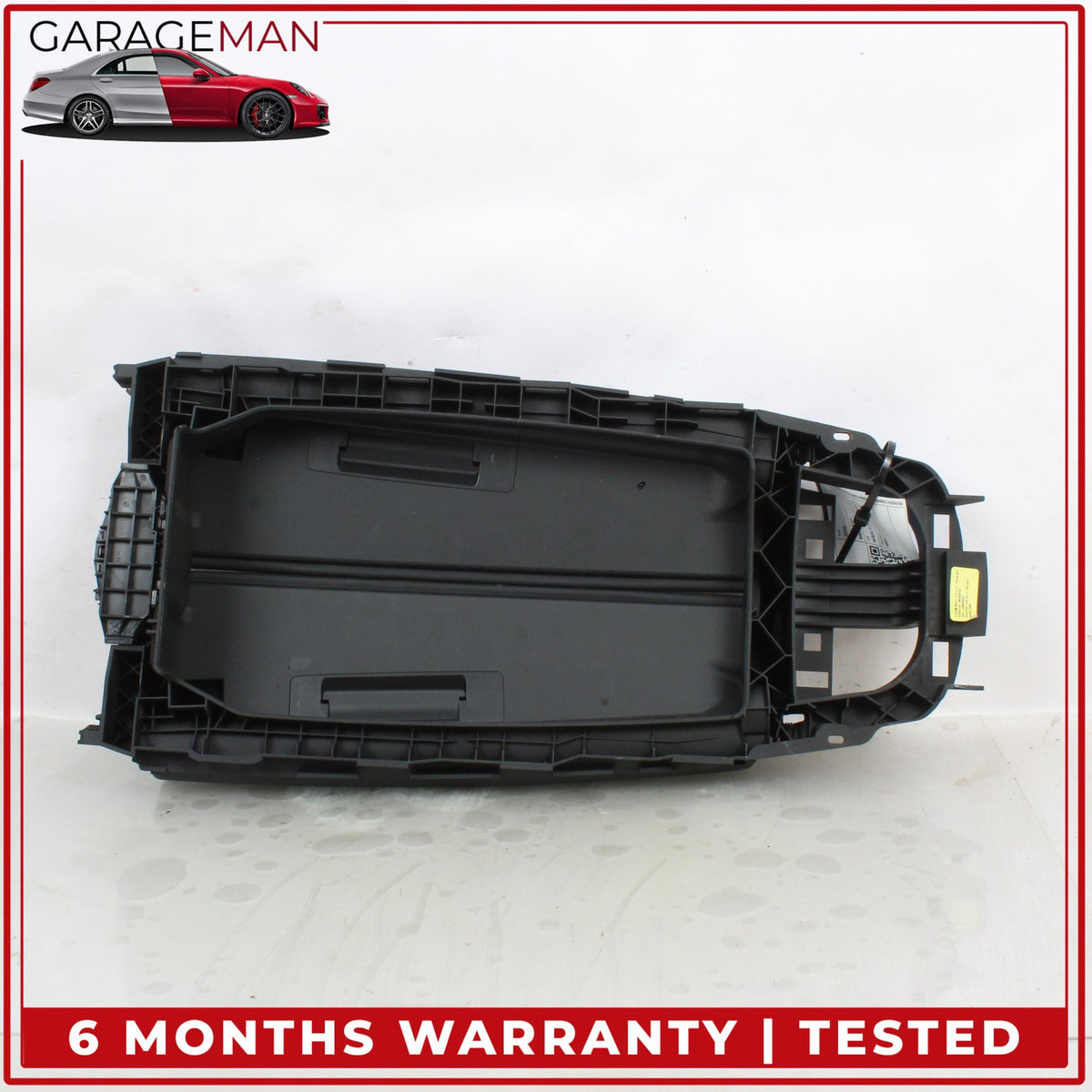 2012-2018 BMW 650i F13 Front Center Armrest Lid Cover Black Nappa 9216385 OEM