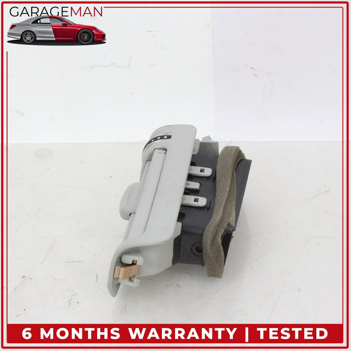 2011-2018 Audi A8 Rear Left and Right Side B Pillar AC A/C Air Vent Set Gray OEM