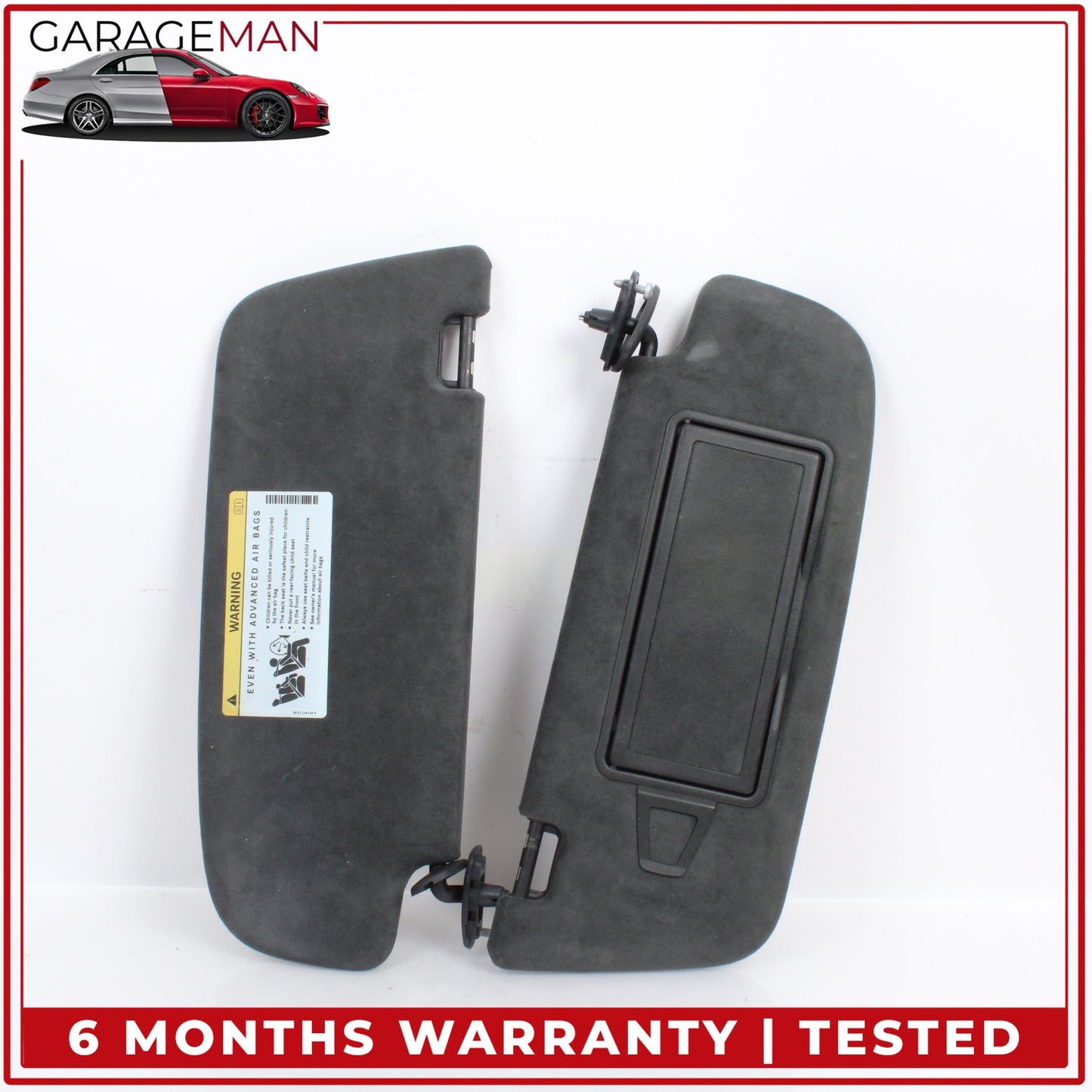 2007-2014 Mercedes-Benz CL550 W216 Coupe Right & Left Side Sun Visor Shade Sunvisor Set 2218101310 OEM