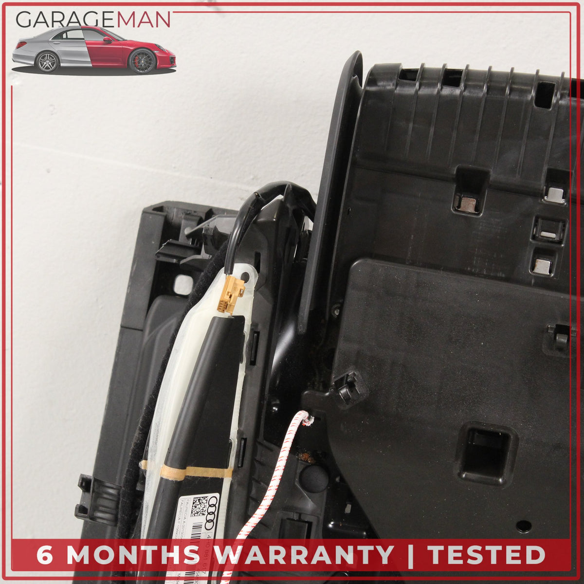 2011-2018 Audi A8 Front Left Side Lower Seat Track Frame Rail w/ Motors OEM