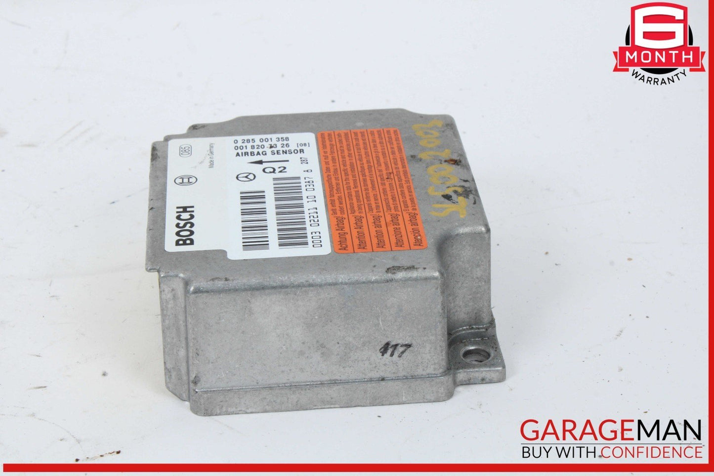 03-06 Mercedes R230 SL500 SL55 AMG Airbag Air Bag Sensor SRS Control Module OEM