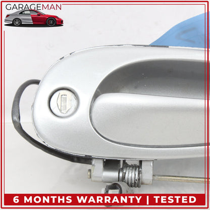 1997-2005 Porsche 911 996 Front Left Exterior Door Handle Silver Metallic OEM