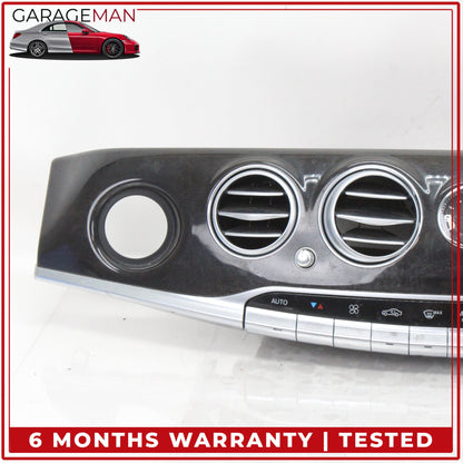 2014-2018 Mercedes W222 S550e Dash Trim w/ Air Vent & Climate Control Panel OEM