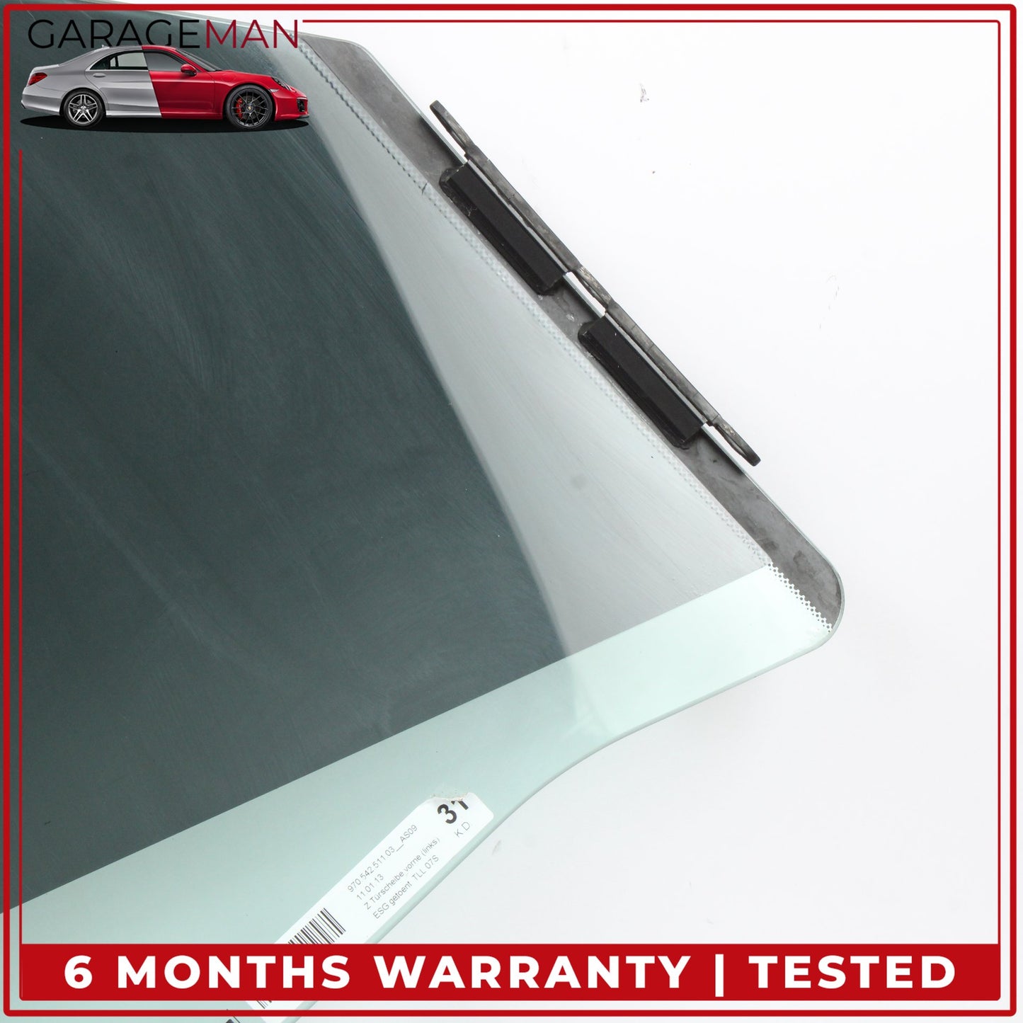 2010-2016 Porsche Panamera 970 Front Left Driver Side Door Window Glass OEM