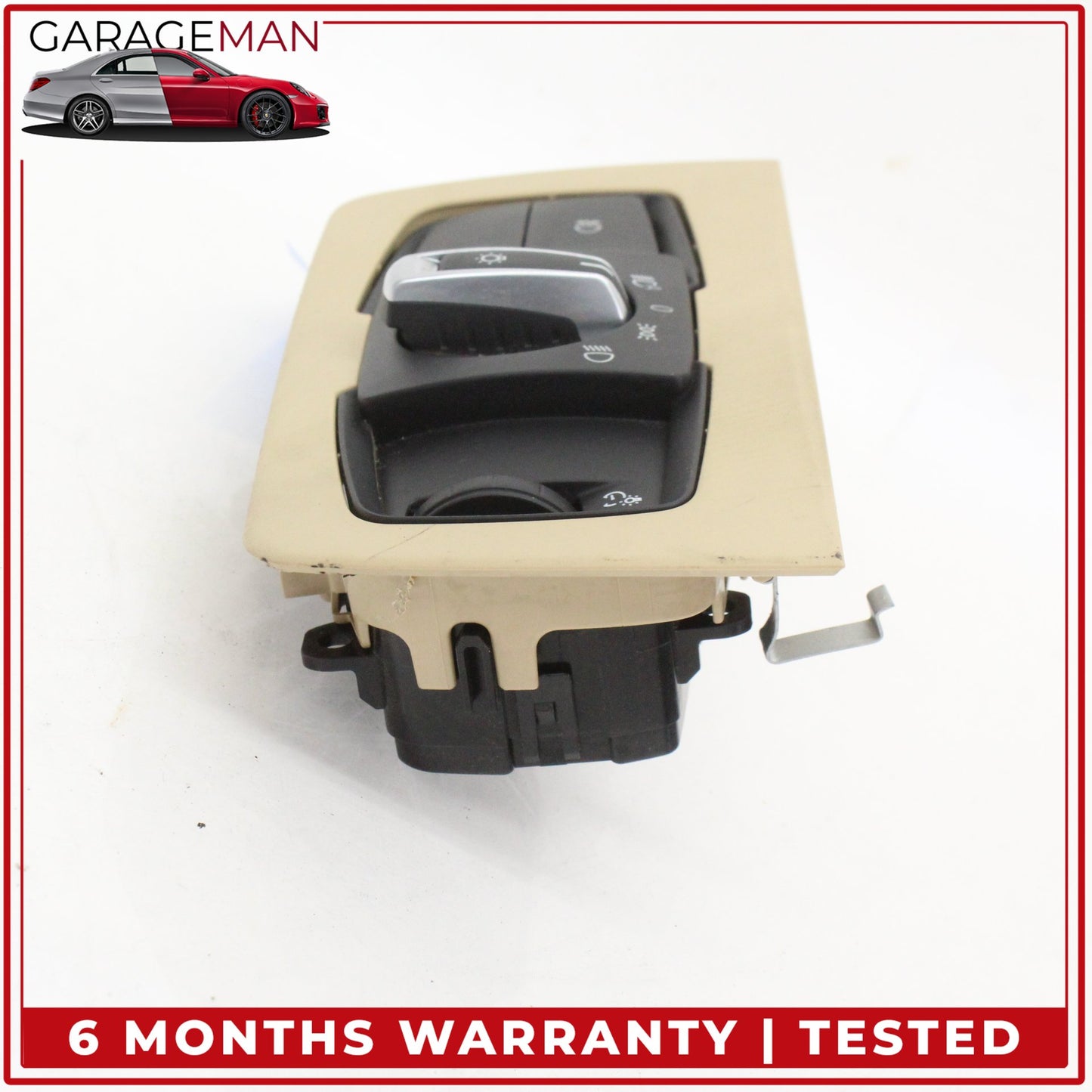 2012-2020 BMW 430i F36 Headlight Control Switch Panel w/ Trim Beige 9393941 OEM
