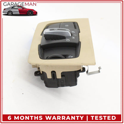 2012-2020 BMW 430i F36 Headlight Control Switch Panel w/ Trim Beige 9393941 OEM