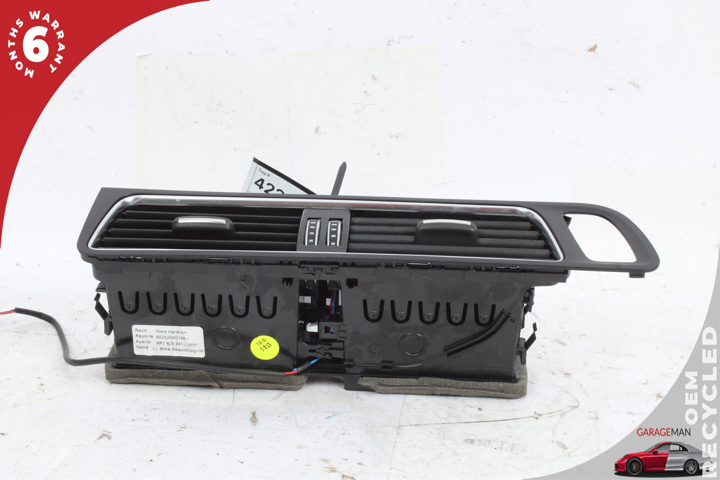 2009-2017 Audi Q5 SQ5 Front Dash Center AC Air Vent Grille Panel 8R1820951 OEM