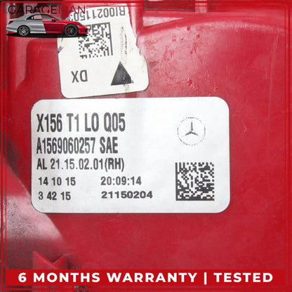 2015-2020 Mercedes X156 GLA250 Rear Right Side Outer Tail Light 1569060257 OEM