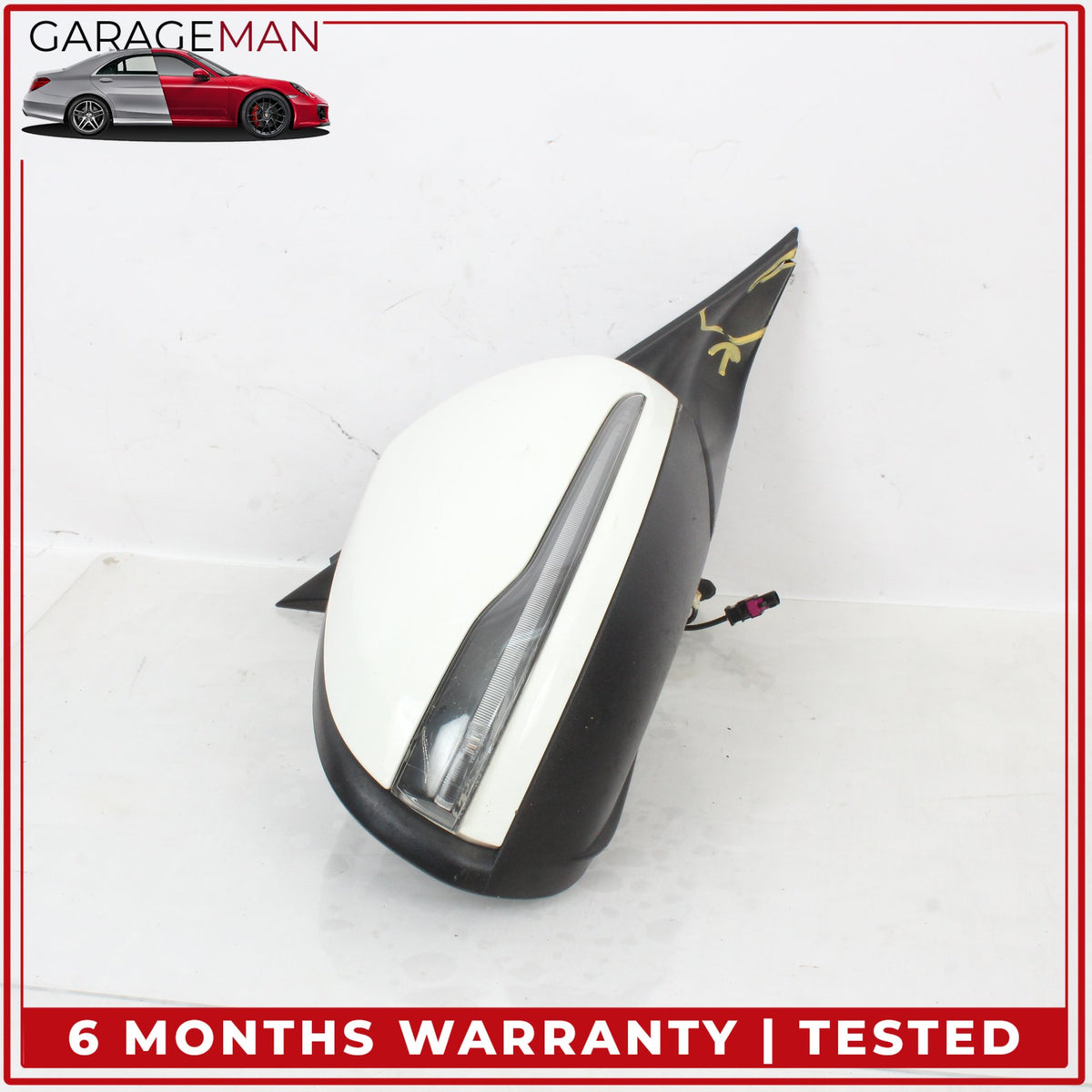 2015-2016 Mercedes W205 C300 Front Right Door Rear View Mirror w/ Blind Spot OEM