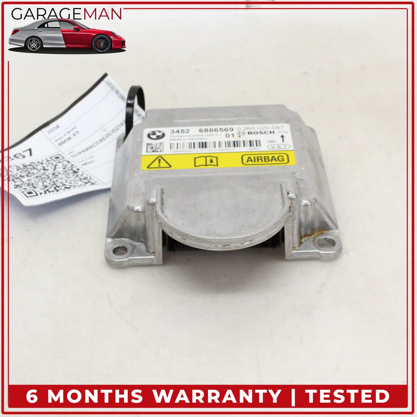 2014-2018 BMW X5 F15 SUV Airbag Airbag SRS Sensor Module Bosch 6866569 OEM