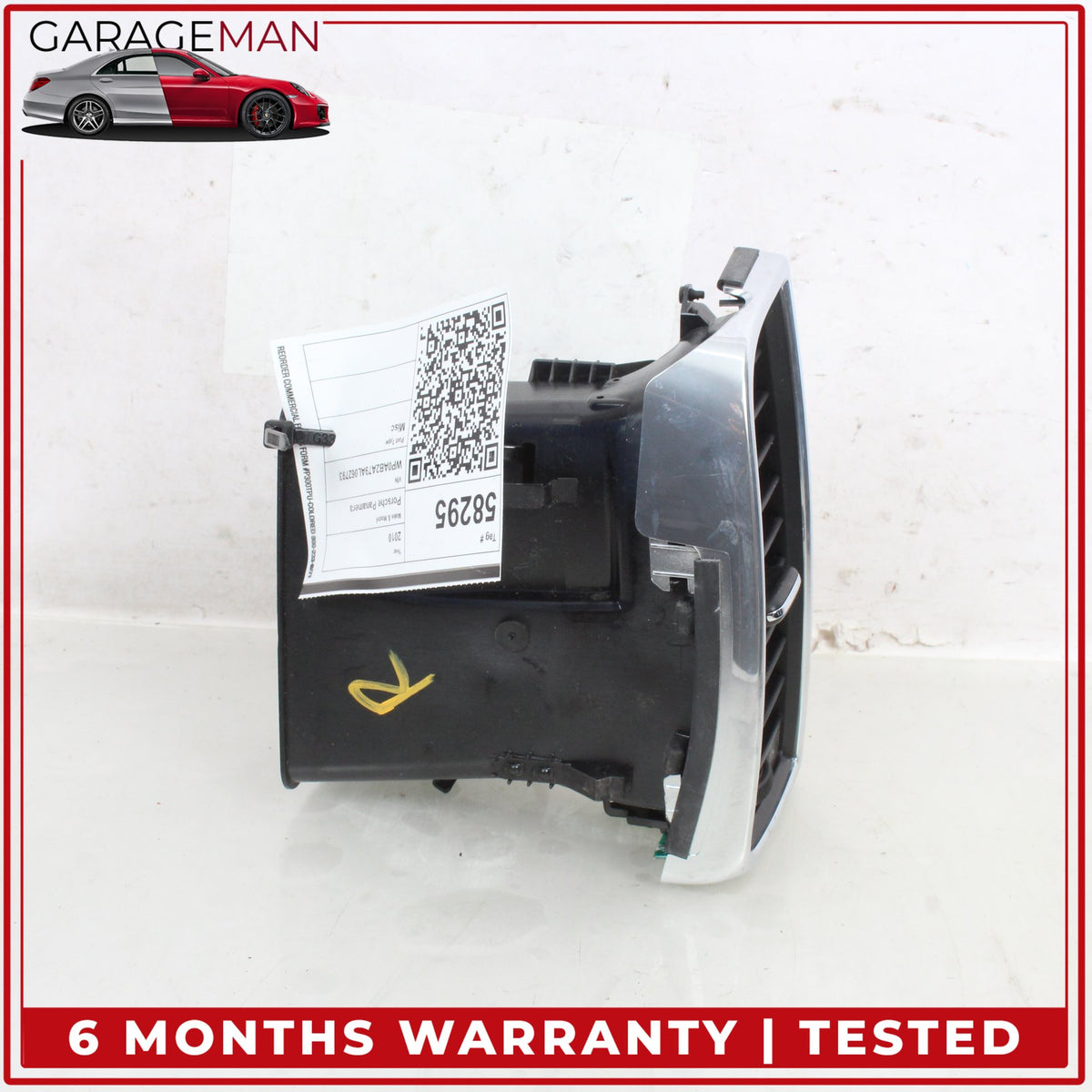 2010-2016 Porsche Panamera 970 Front Right Side Dash Inner AC A/C Air Vent OEM