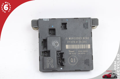 2003-2009 Mercedes W211 E350 Rear Right Side Door Control Module 2118704126 OEM