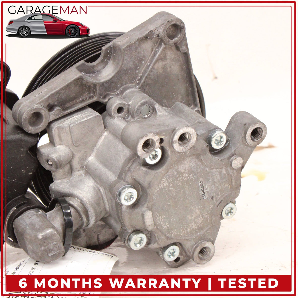 2003-2011 Mercedes-Benz SL500 R230 RWD Power Steering Pump w/ Reservoir Tank OEM