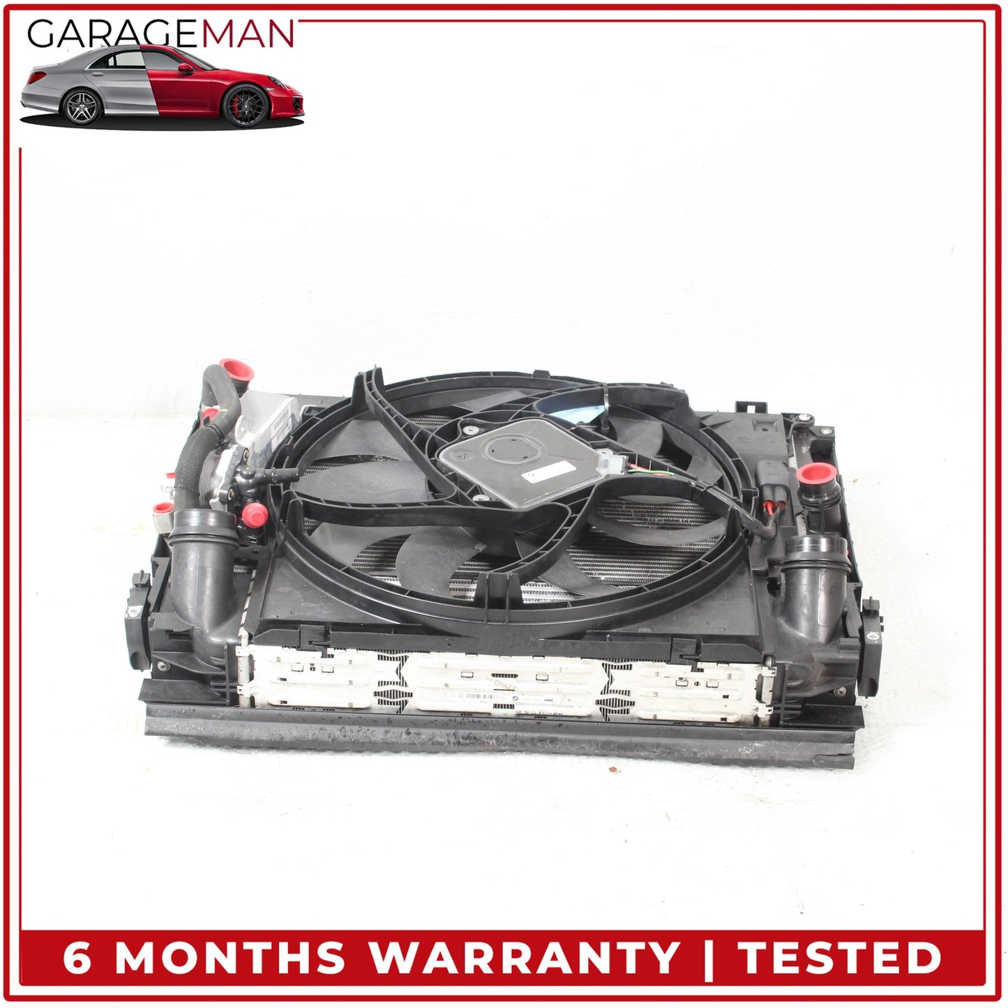 2012-2016 BMW 428i F36 Engine Radiator Cooling Fan Motor Assembly 8641947