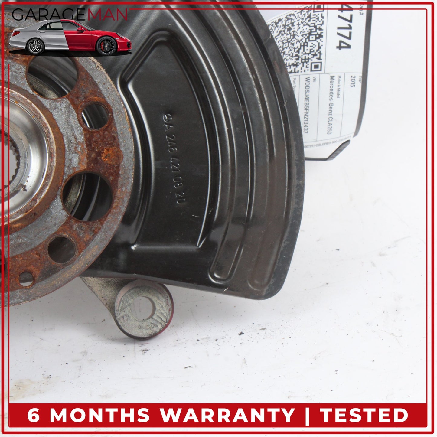 2014-2019 Mercedes W117 CLA250 Front Right Side Spindle Knuckle Wheel Hub OEM