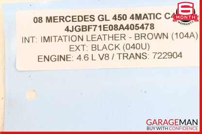 2006-2012 Mercedes X164 GL450 ML500 Front Right Bumper Reinforcement Bracket OEM
