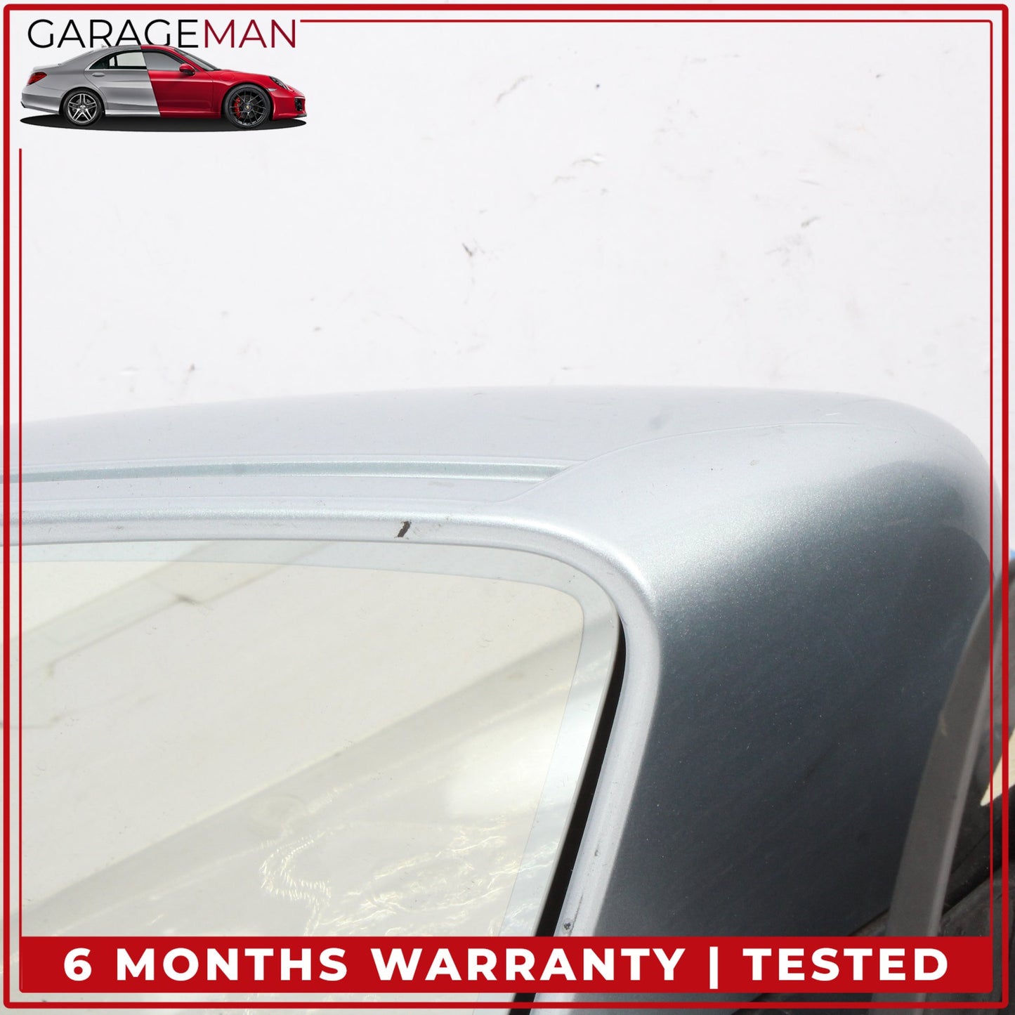 2012-2014 Mercedes W204 C250 Left Side Door Rear View Mirror Silver Metallic OEM