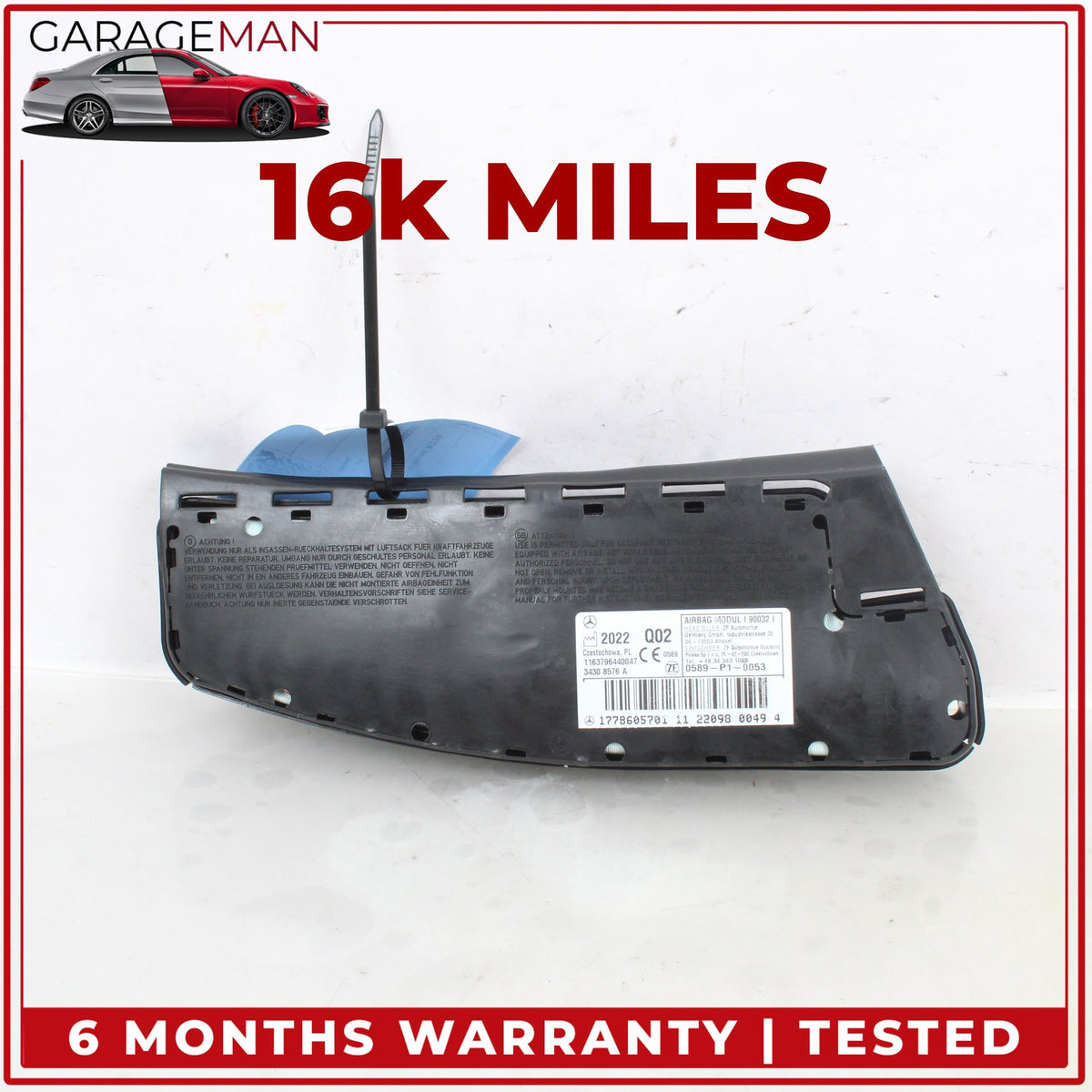 2019-2022 Mercedes W177 A220 A35 AMG Front Left Seat Airbag 1778605701 OEM