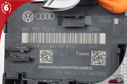 2009-2012 Audi A4 Front Right Passenger Side Door Control Module Unit 8K0959792H
