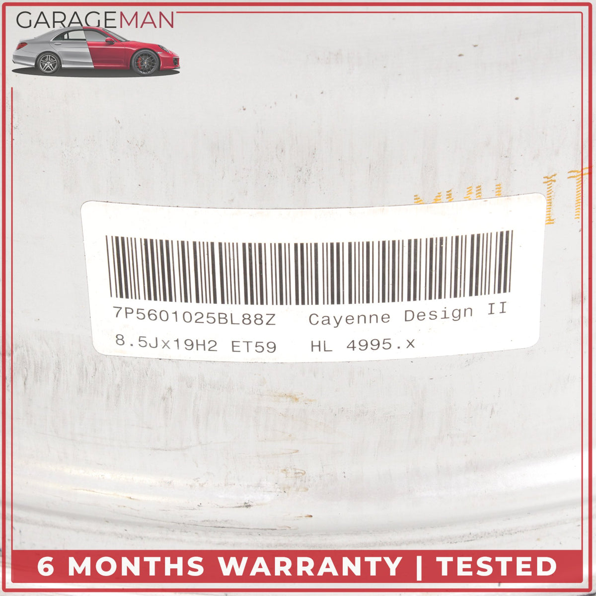 2011-2018 Porsche Cayenne 958 Front or Rear Side Wheel Rim 8.5JX19H2 ET59 OEM