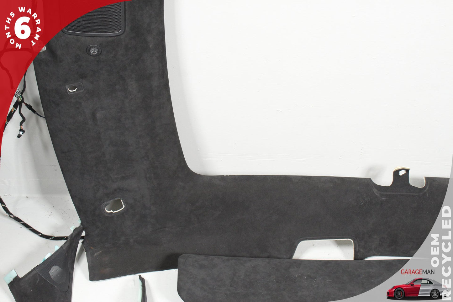 12-20 Tesla Model S 85D Panoramic Roof Headliner Trim Bow Pillar Cover Suede 104593602C