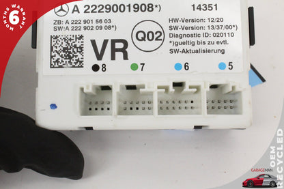 2015-2020 Mercedes W205 C300 Front Right Door Control Module 2229001908 OEM