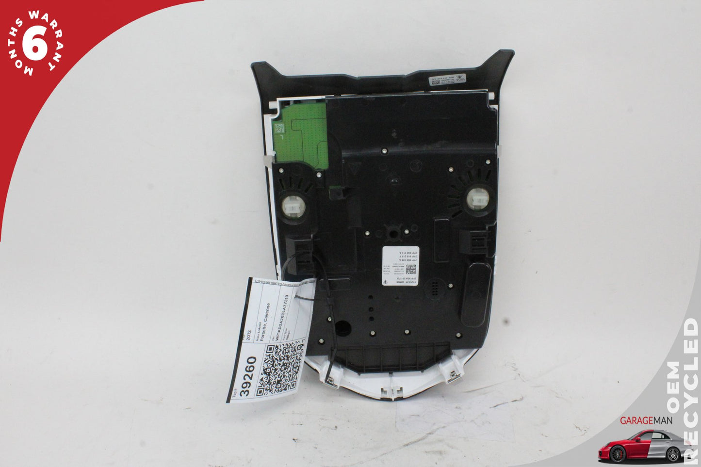 2010-2018 Porsche Cayenne 958 Panamera 970 Overhead Dome Light Lamp Black OEM