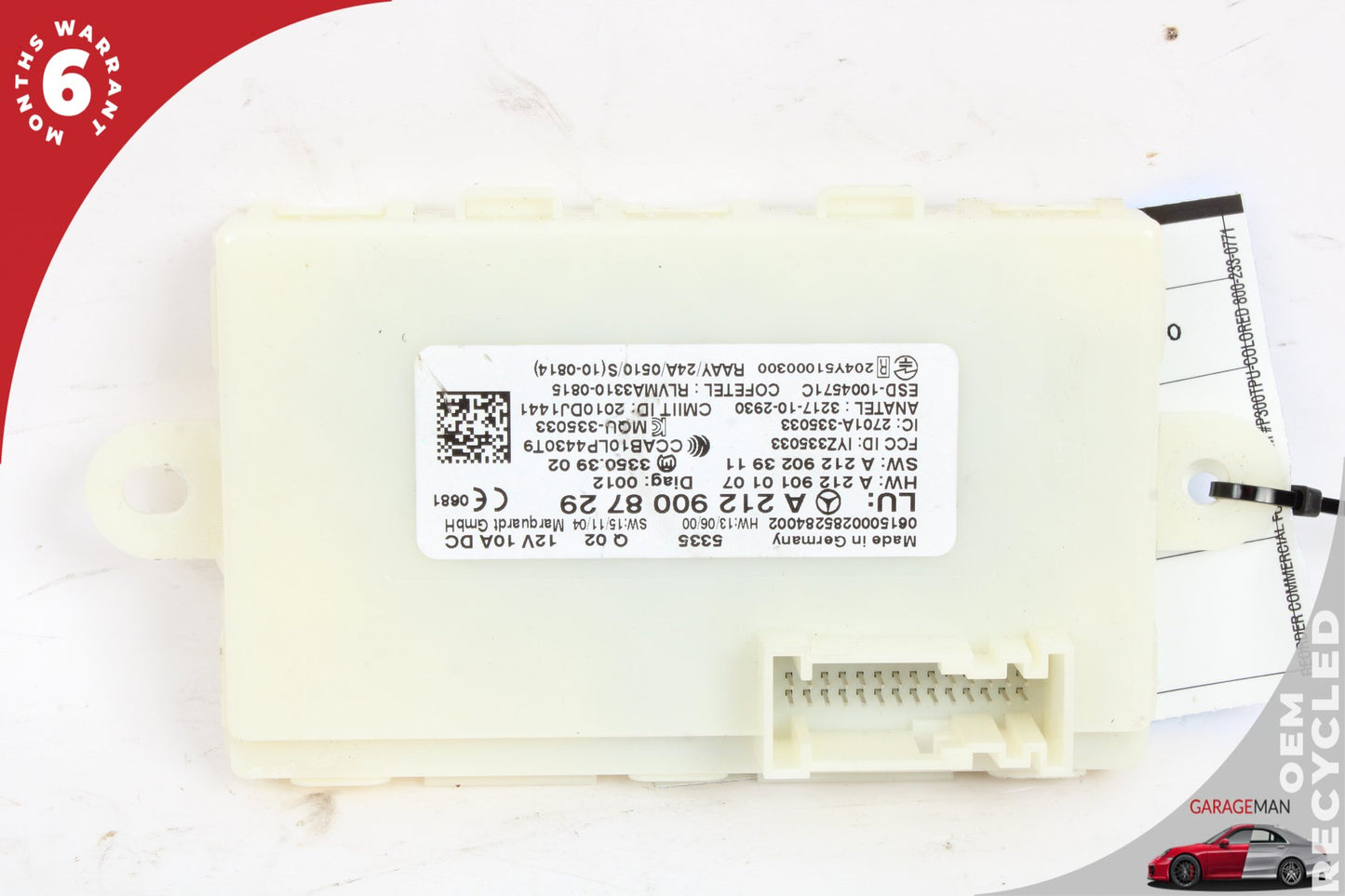 2013-2020 Mercedes-Benz E400 W207 Coupe Keyless Go Entry Control Module 2129008729 Genuine