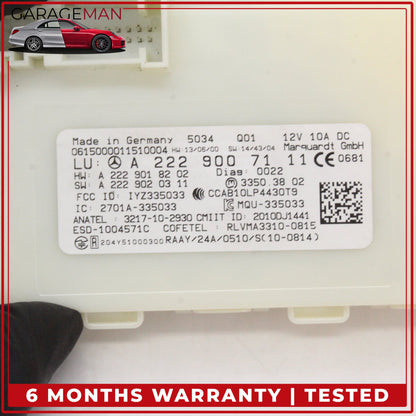 2014-2019 Mercedes W205 C300 Keyless Go Entry Control Module Unit 2229007111 OEM