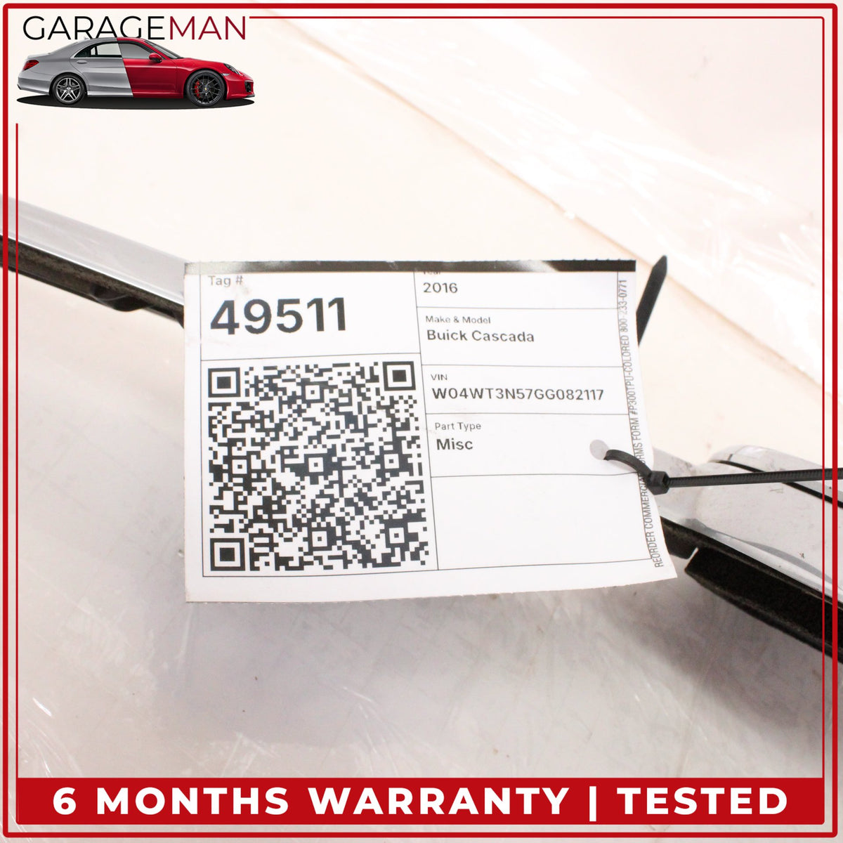 2016-2019 Buick Cascada Rear Trunk Lid Moulding Chrome w/ Emblem 39074035 OEM