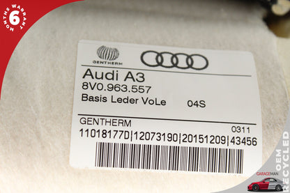 15-16 Audi A3 8V Sedan FrontRight Top Upper Seat Cushion 8V0963557