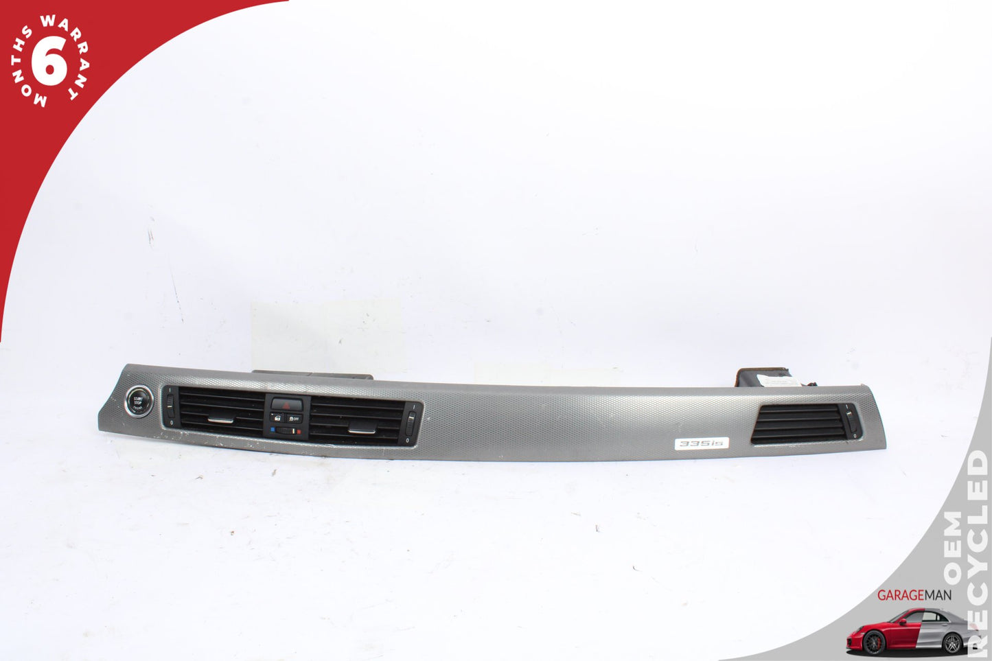 2007-2013 BMW 335is Front Dash AC Air Vent Grille Panel w/ Engine Switch OEM