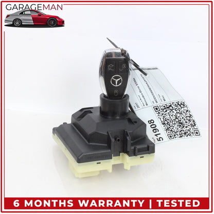 2015-2017 Mercedes W222 S550e Ignition Switch Module w/ Key Fob 2229009911 OEM