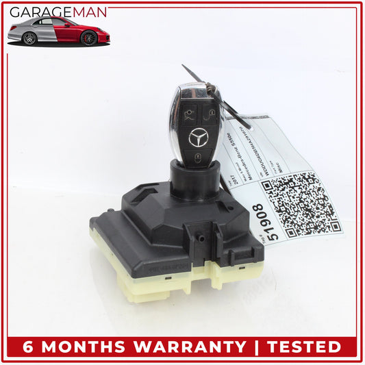 2015-2017 Mercedes W222 S550e Ignition Switch Module w/ Key Fob 2229009911 OEM