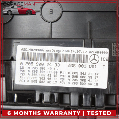 2015-2018 Mercedes X253 GLC300 Speedometer Instrument Cluster 2059007433 OEM