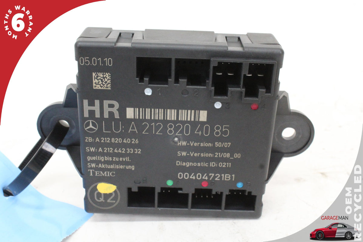 2008-2015 Mercedes W204 C300 Rear Right Side Door Control Module 2128204085 OEM