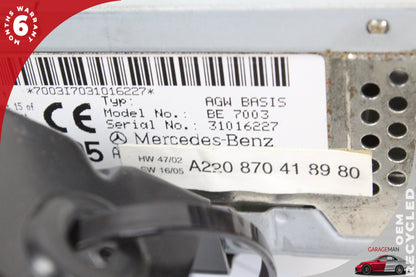 04-08 Mercedes SL500 R230 Convertible Audio Amplifier Becker 220870418980