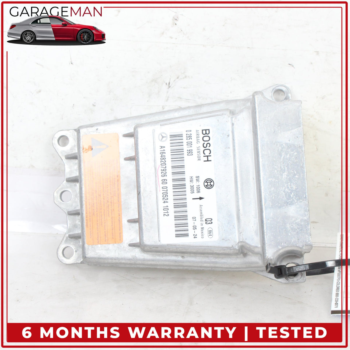 2006-2009 Mercedes W164 ML350 Airbag Air Bag Sensor SRS Control Module OEM