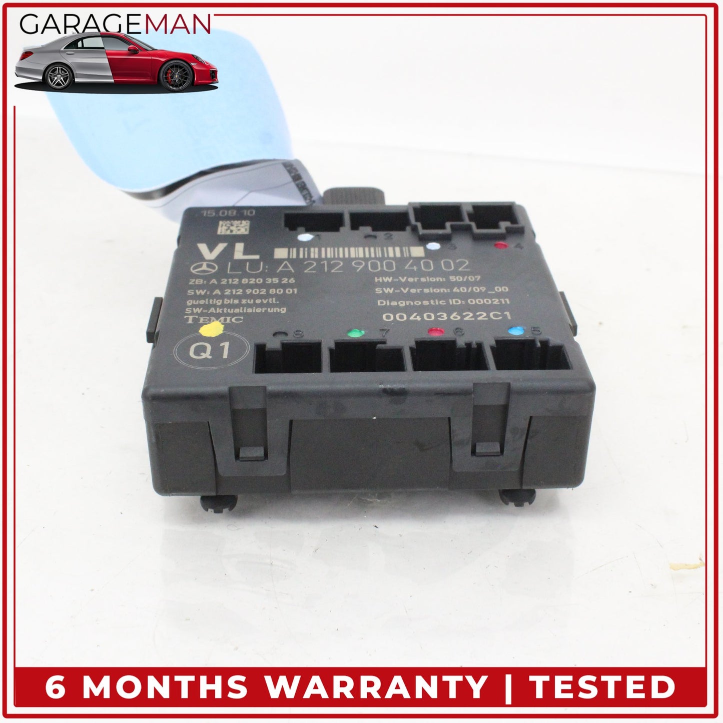 2008-2014 Mercedes W204 C300 Front Left Side Door Control Module 2129004002 OEM