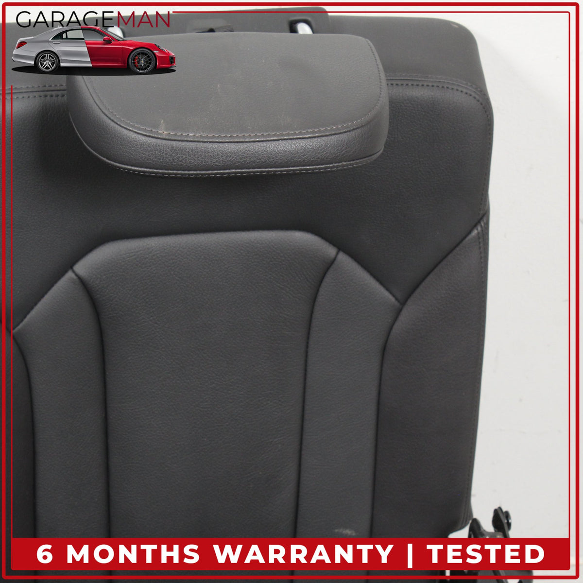 2017-2019 Audi Q7 Rear 3rd Row Upper and Lower Bench Seat Black Assembly OEM
